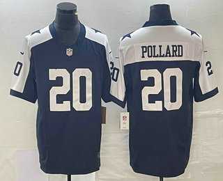 Men & Women & Youth Dallas Cowboys #20 Tony Pollard Navy Blue Thanksgiving 2023 F.U.S.E. Vapor Limited Stitched Jersey->detroit lions->NFL Jersey